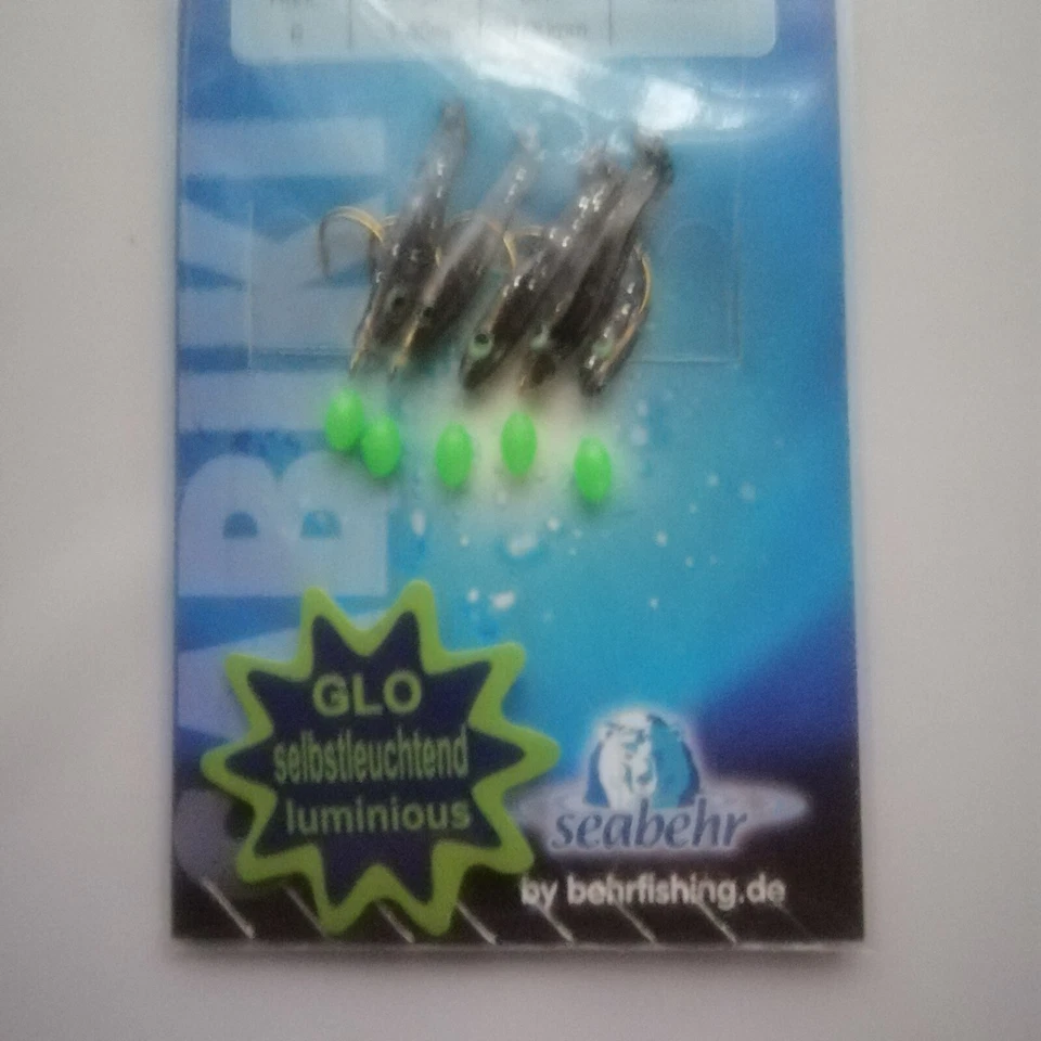 Heringspaternoster für Makrele und Hering mit Minifischchen GLO, Handgebunden  G - Bild 3 von 4