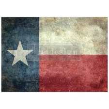 ReDesign with Prima A1 Decoupage Fiber - Texas Flag
