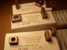 Beaver Ent Carbide Inserts ASI-00975-11 or ASI-00476-11 Grade BK19M4 screw on
