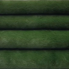1/4 yd VIS1 Forest Green INTERCAL 6mm "Flat" Med Dense German Viscose Fur Fabric