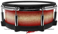 Wrap for Roland vDrum Shell PD140 Exotic Wood Birdseye Maple Burst Fire Red