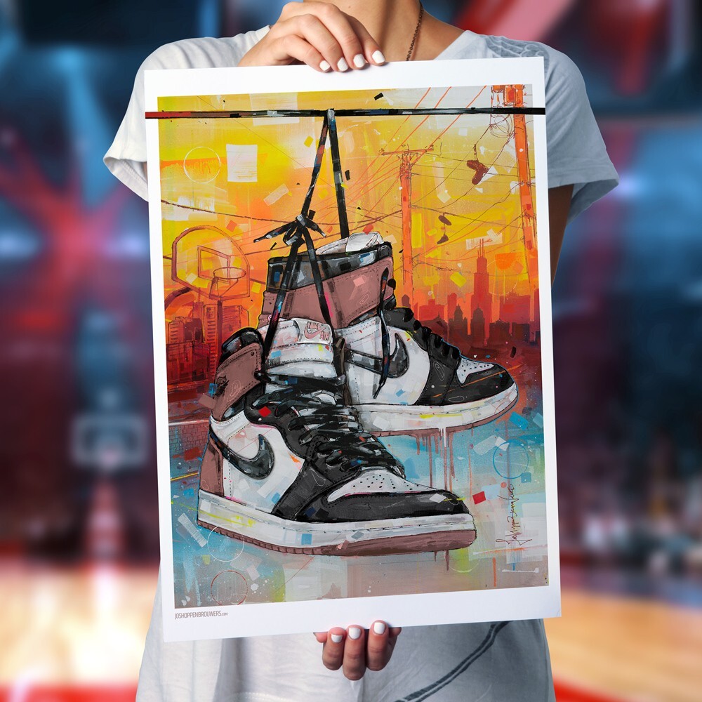 Nike air Jordan 1 Rust Pink poster (50x70cm / 19.68×27.56 inch) | eBay