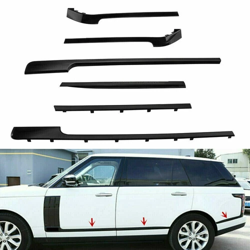 Kit de tira de ventilación de guardabarros de carrocería lateral de puerta negra apto para Range Rover L405 2013-22 - Imagen 15 de 20