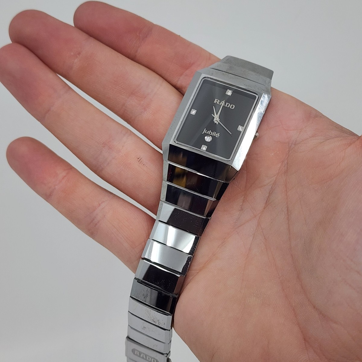 ラドー　RADO jubile SWISS 腕時計 Rado Jubile Swiss Tungsten Steel Quartz Watch Diamond Dial