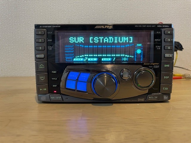 ALPINE MDA-W933J 2Din Car Audio CD MD Player CD Works MD Not