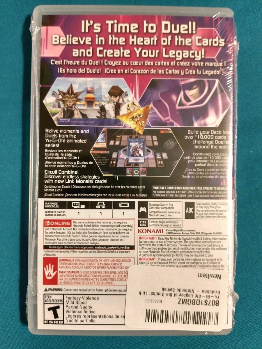 Yu-Gi-Oh Legacy of The Duelist Link Evolution Nintendo Switch NEW