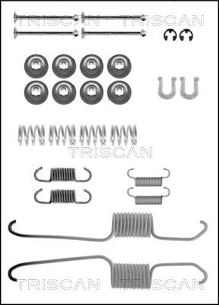 ZubehöRsatz Bremsbacken Triscan 8105 102615 FüR VW Toyota Taro Caddy 1 14 Hiace-image