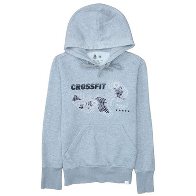 Reebok CrossFit Damen Pullover Hoodie Grau XS Athletic Fit