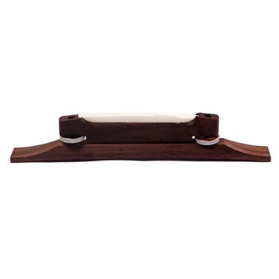 Archtop Guitar Bridge Rosewood Jazz Instruments Parts with Cattle Bone Saddle M