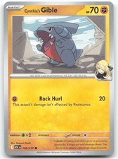 Cynthia's Gible 109/217 Common Ascended Heroes Pokemon Near Mint