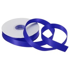 15 mm 25 Yard Satin Gro&szlig;kornband Geschenk Verpackung Kuchen dunkelblau