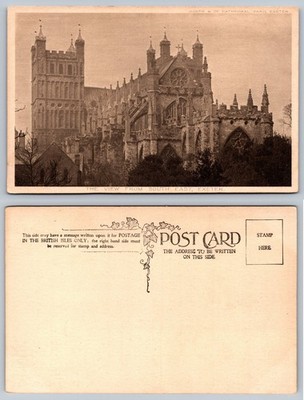 Exeter Cathedral View From South East Antique Postcard Worth & Co