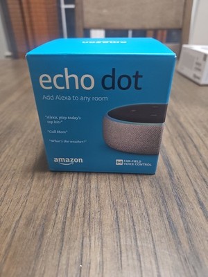 Amazon Echo Dot (3rd Generation) Smart Speaker - Heather Gray - In Original Box 