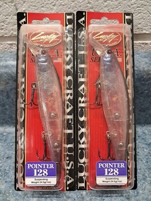 2 LUCKY CRAFT Pointer 128 1oz 128mm 4-5'  Luckycraft Suspending 5'' 