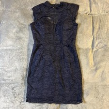 Navy blue lace dress