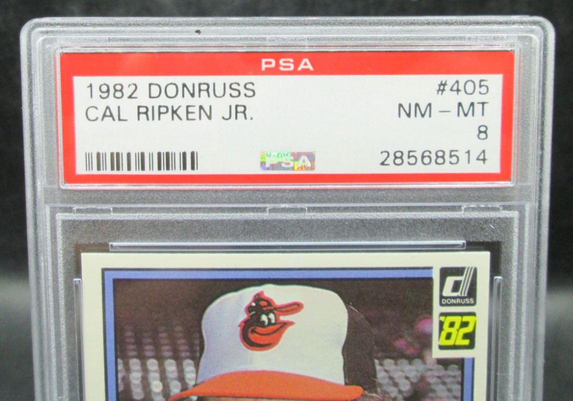 1982 Donruss Cal Ripken Jr. #405 PSA 8 Orioles * view 2