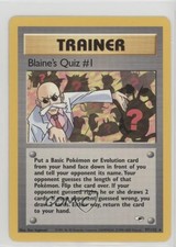 Blaine's Quiz #1 Pokemon Gym Heroes #97 2000 on eBay