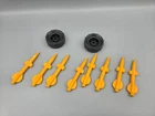 Vintage G.I. Joe ARAH Persuader Vehicle Parts Lot Wheels Tires Missiles