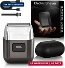 Electric Foil Shaver for Men - Mini Electric Razor for Face, 3 Floating Blades,