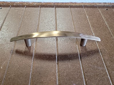 Ajax slimline 3 In CTC Drawer Pull In Satin Brass Finish-Ajax 533 Pull