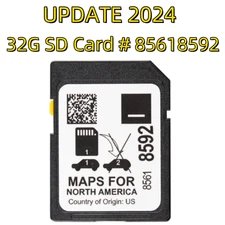 2024 UPDATE GPS Navigation SD Card Map For GM GMC Cadillac Chevy Buick 85618592 