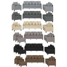 3-tlg/4-tlg. Sofagarnitur mit Kissen Wohnzimmer Couch Sofa Relaxsofa Polstersofa