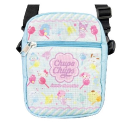 Square Shoulder Pochette Chupa Chups x Sanriocharacters Blue