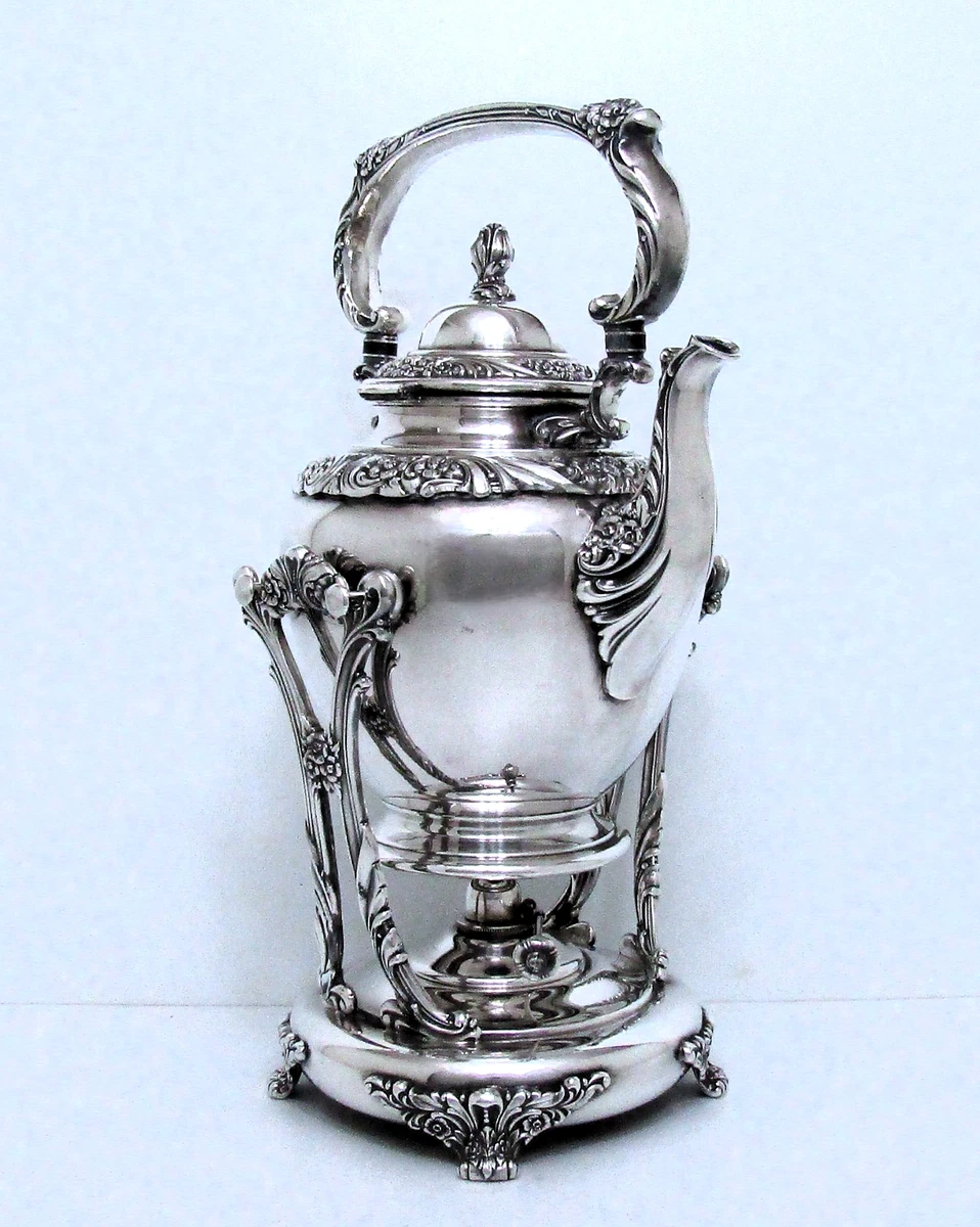 1847 Rogers Bros Antique US Silver-Plated Teapots, Coffee Pots