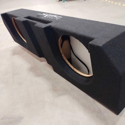 USED EMPTY DUAL 12'' SUB ENCLOSURE - FITS 2019-2026 CHEVY SILVERADO CREW CAB