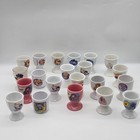 Lot of 22 Vintage Ceramic Kids Egg Cups – Disney, Barbie, Hot Wheels, Bratz, Wig