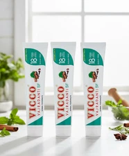 VICCO Vajradanti Ayurvedic 18 Herbs Sugar-Free Toothpaste 200g x 3 pack