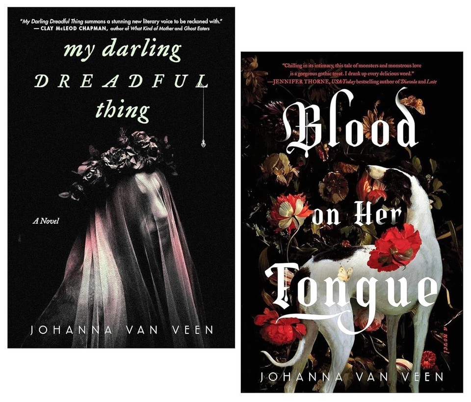 Johanna Van Veen Novel 2 Books Collection Set Blood on Her Tongue,Darling Dread