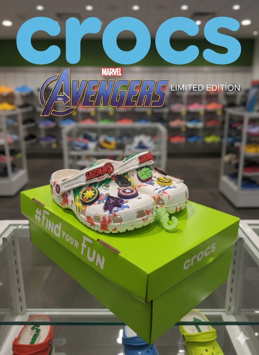 ✅Avengers Kids' Crocs-Step into Action with Avengers Power! 🏖️☀️👟