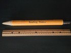 Large Vintage Advertising Reading Hollow Pencil Shape 12" Pencil Holder — photo 4
