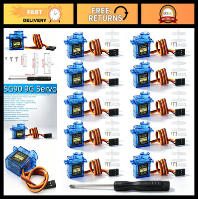 10Pcs 9G SG90 Servo Motors for Arduino Raspberry Pi Robotics Projects