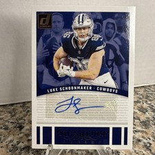 2024 Panini Donruss Luke Schoonmaker Signature Series Autograph Auto Cowboys🔥