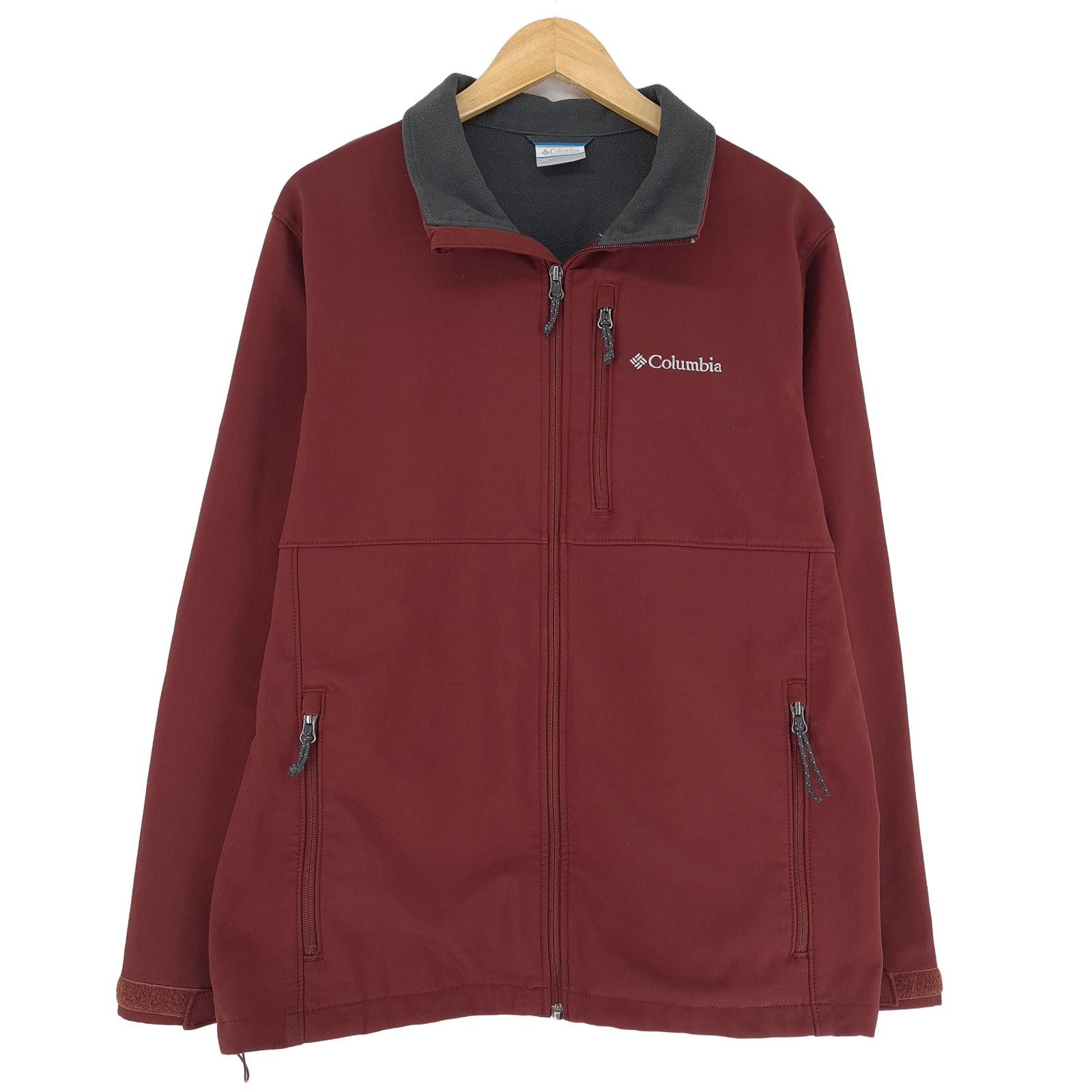 Chaqueta Softshell Columbia Vintage Burdeos Tz1 Tamaño L