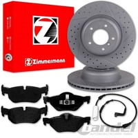 Zimmermann Bremsscheiben 324Mm + BelÄGe Hinten Passend FüR BMW 1Er E81 E87 E82