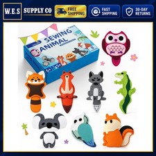 Kids Sewing Kit 8 Woodland Pals Felt Craft Set for Ages 6 