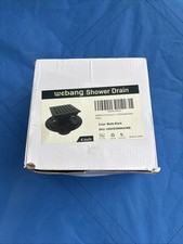 4 Inch Square Shower Floor Drain with Flange Oil Rubbed Bronze Stainless Steel