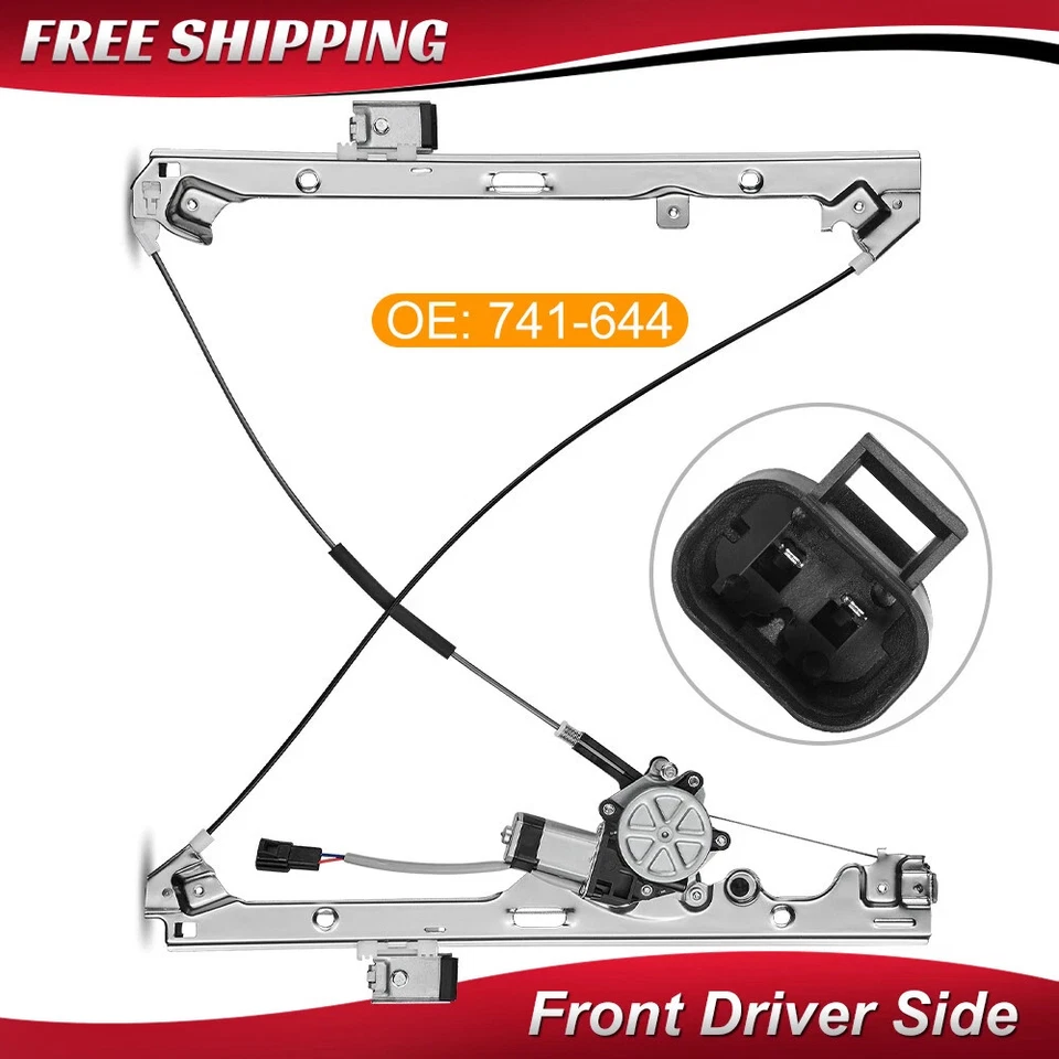 Power Window Regulator w/ Motor for Chevy Silverado GMC Left Front Driver Side