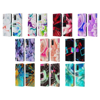 OFFICIAL HAROULITA GLITCH LEATHER BOOK WALLET CASE COVER FOR SAMSUNG PHONES 1