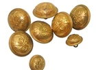 Original 1800's Post Civil War GAR Grand Army Republic Uniform Buttons Lot DR21
