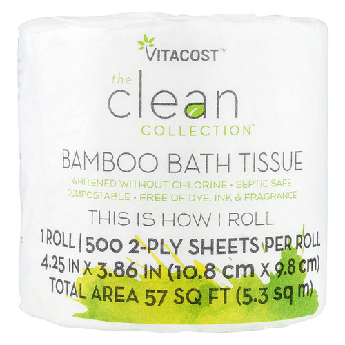 The Clean Collection™, Bamboo Bath Tissue, 1 Roll
