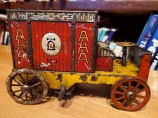 NICE 1900's TIN LITHOGRAPH LEHMANN WIND UP AHA DELIVERY TRUCK