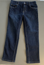 Wonder Nation Boys Jeans Size 10 Husky Slim Leg Dark Wash Denim Blue Meas 28x23