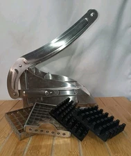 Potato Or Vegetable French Fry Slicer With 2 Sizes Attachments