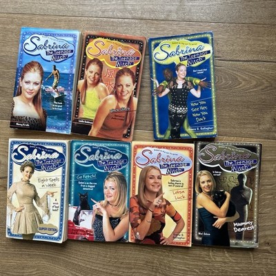 Sabrina the Teenage Witch Book Lot x7 Vintage 1990s Bundle based on TV series 