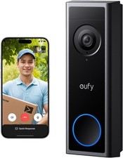eufy Video Doorbell Camera Wireless C30, Live Video Call, 2K FHD, Battery Power