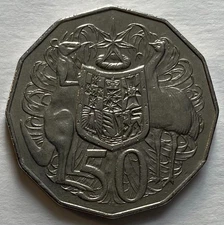 Australia 50 Cents 1983 - 12-sided - Kangaroo & Emu